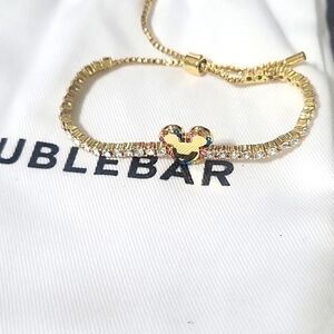 Mickey mouse necklace and bracelet set.